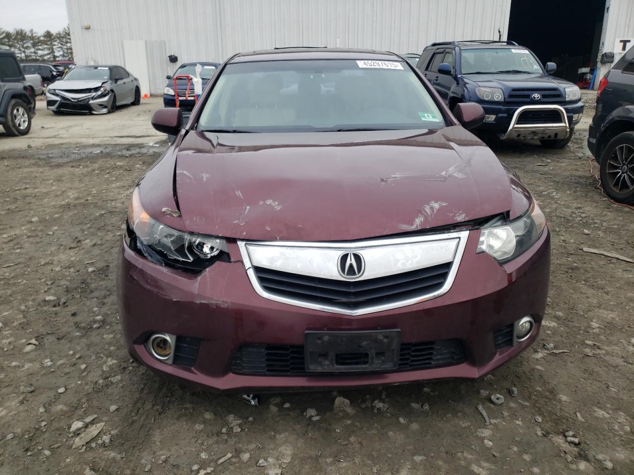 2012 Acura TSX VIN JH4CU2F4XCC013203 Copart auction photo, front end / minor dent/scratches damage thumbnail 5