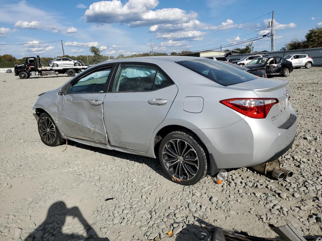 2016 Toyota Corolla VIN 2T1BURHE6GC721411 Copart auction photo, front end / side damage thumbnail 2