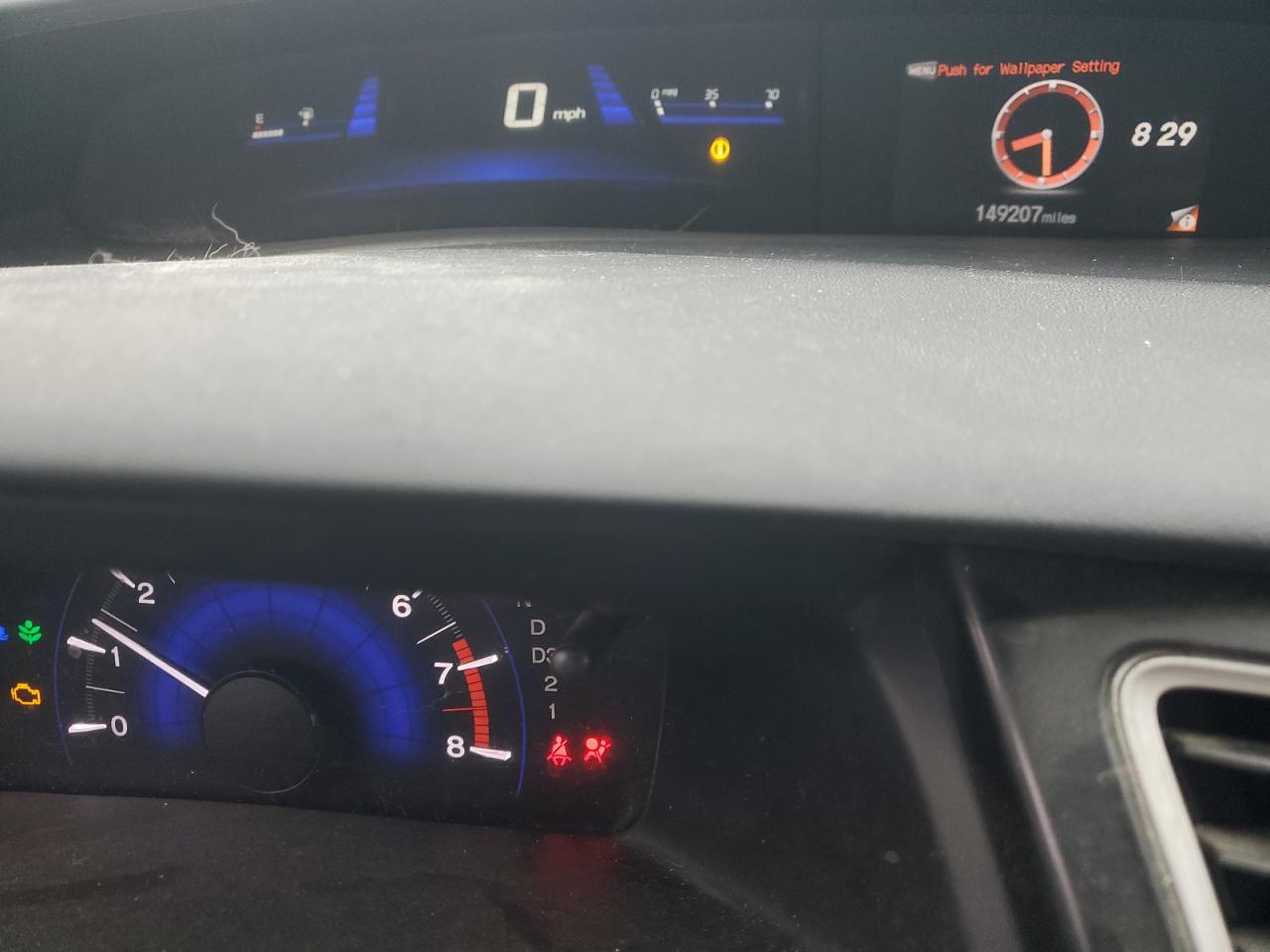 2013 Honda Civic VIN 19XFB2F57DE075018 Copart auction photo, front end damage thumbnail 9