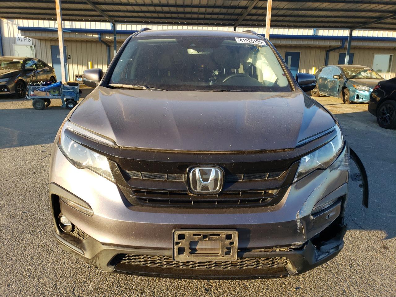 2022 Honda Pilot VIN 5FNYF6H20NB011681 Copart auction photo, front end damage thumbnail 5