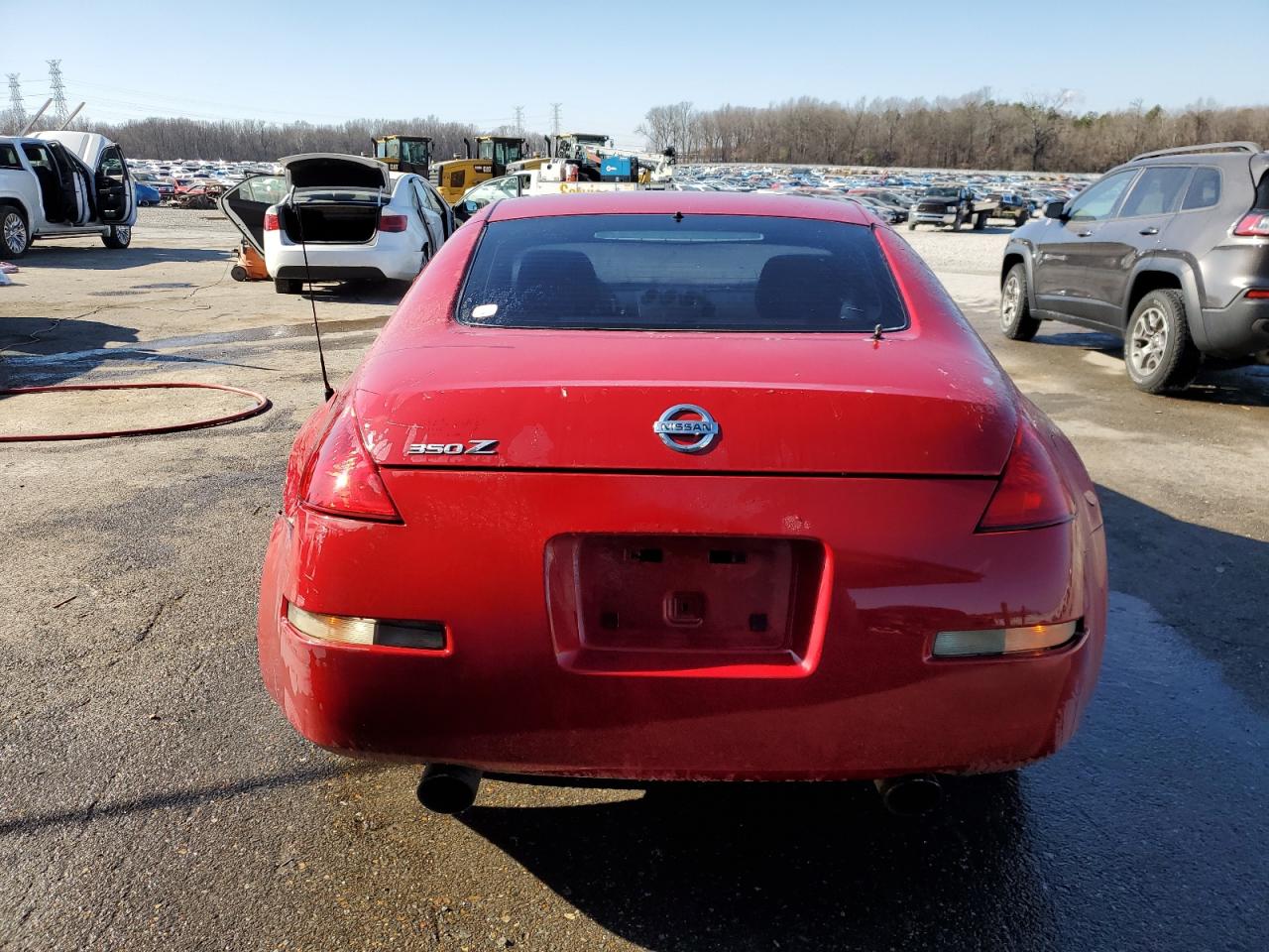 2005 Nissan 350Z VIN JN1AZ34D65M606303 Copart auction photo, rear end / front end damage thumbnail 6