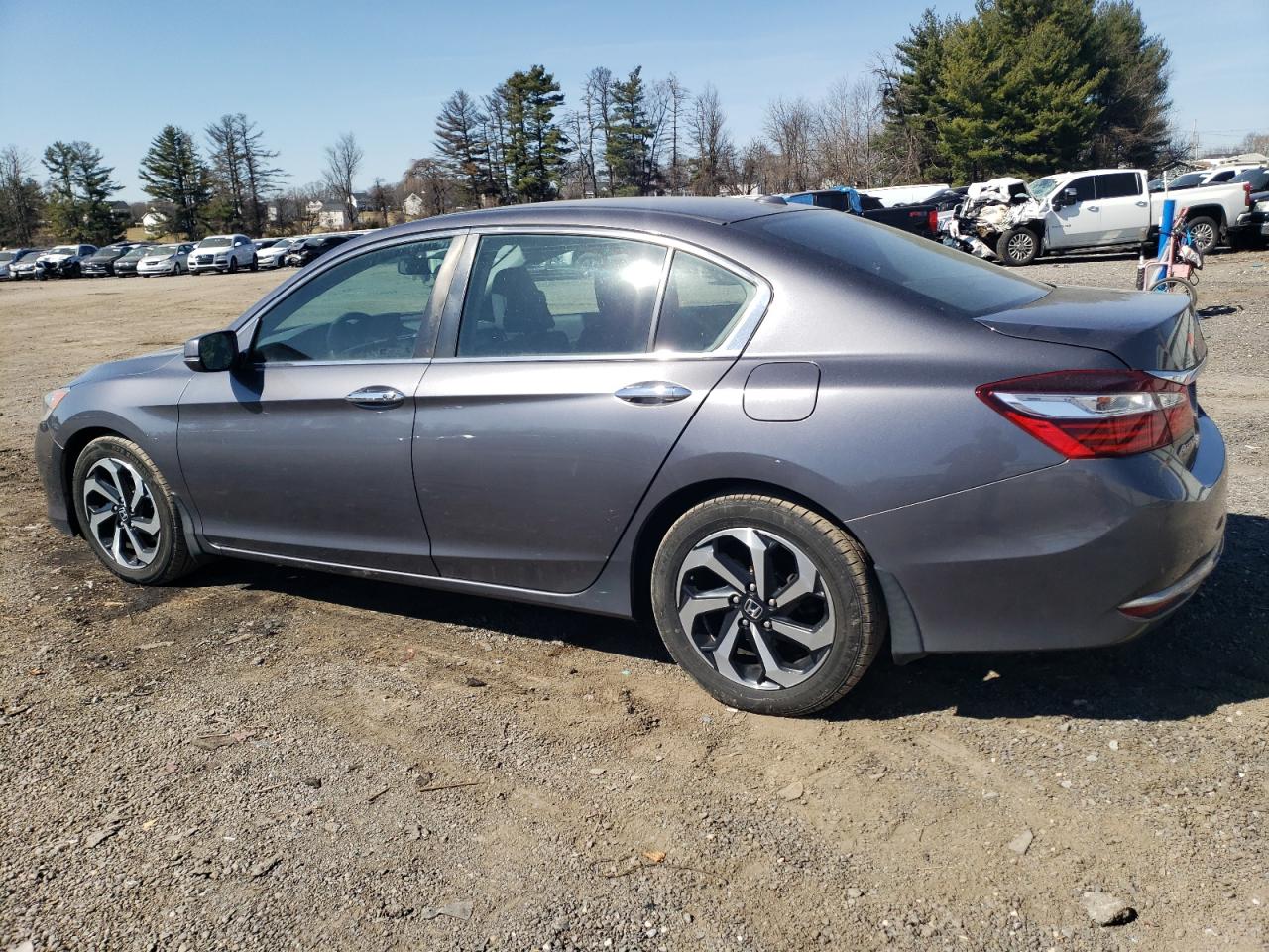 2017 Honda Accord VIN 1HGCR2F7XHA222989 Copart auction photo, side / undercarriage damage thumbnail 2