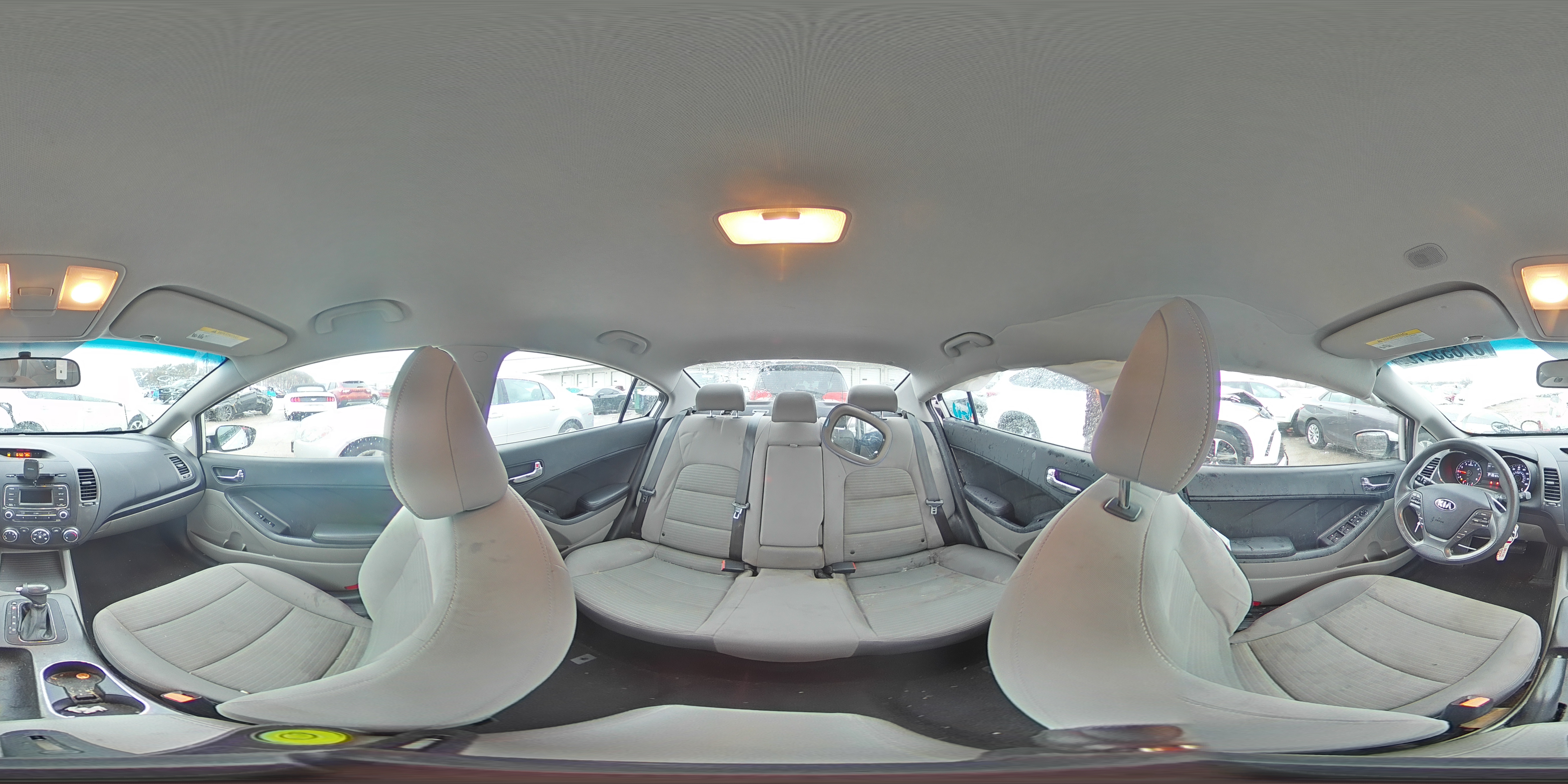 2015 KIA Forte VIN KNAFX4A60F5340516 Copart auction photo, side damage thumbnail 13