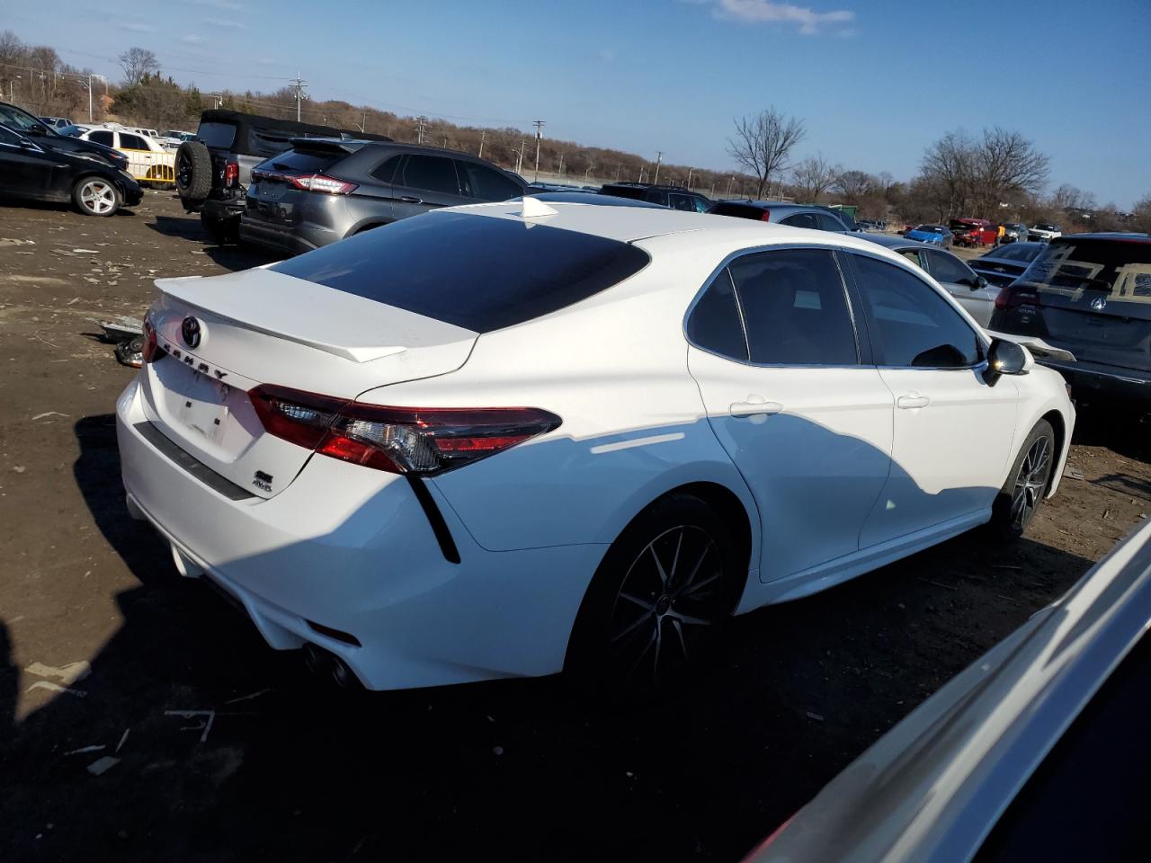 2022 Toyota Camry VIN 4T1G11BK9NU066963 Copart auction photo, front end / undercarriage damage thumbnail 3