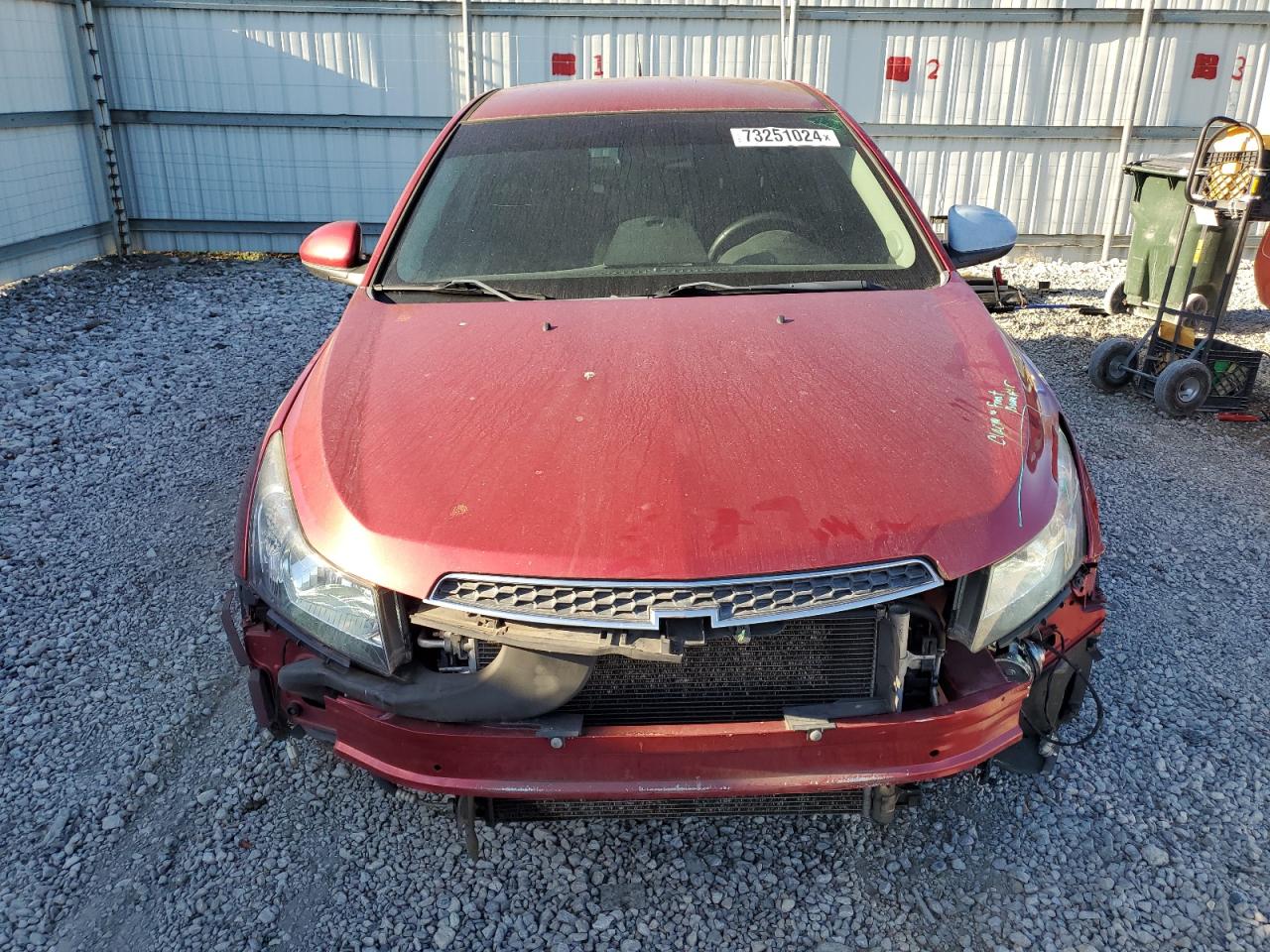 2011 Chevrolet Cruze VIN 1G1PJ5S92B7211675 Copart auction photo, front end damage thumbnail 5
