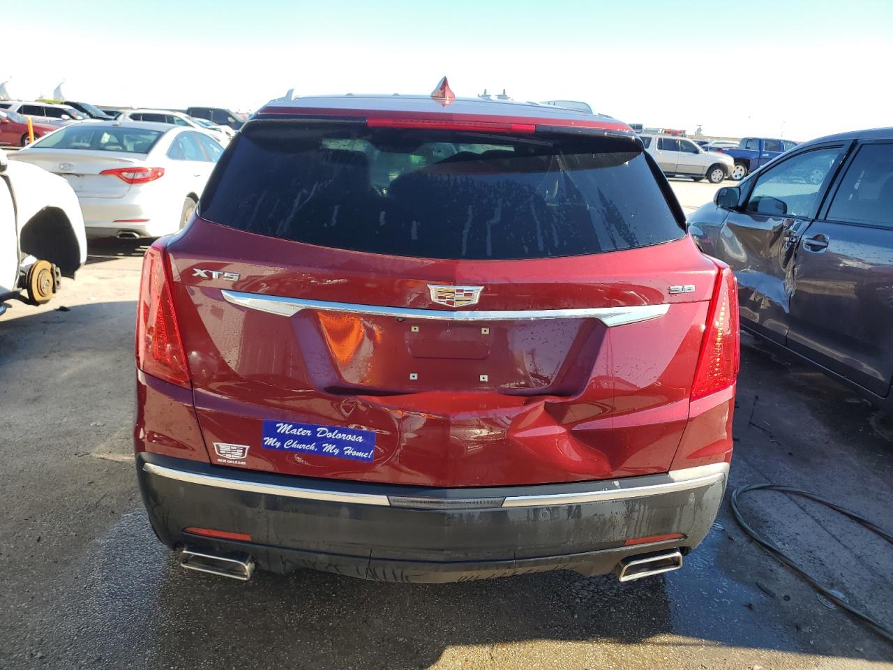 2018 Cadillac XT5 VIN 1GYKNARS2JZ118708 Copart auction photo, front end / all over damage thumbnail 6