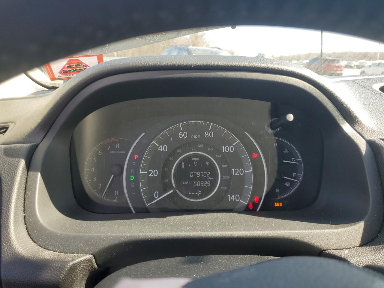 2016 Honda CR-V VIN 2HKRM4H74GH613823 Copart auction photo, front end / side damage thumbnail 9