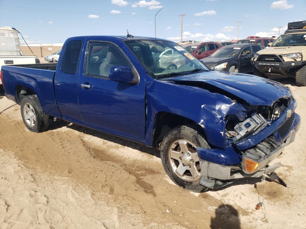 2012 Chevrolet Colorado VIN 1GCESCF92C8108603 Copart auction photo, front end / side damage thumbnail 4