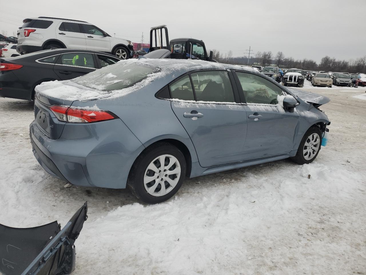2020 Toyota Corolla VIN JTDEPRAE6LJ054868 Copart auction photo, front end / rear end damage thumbnail 3