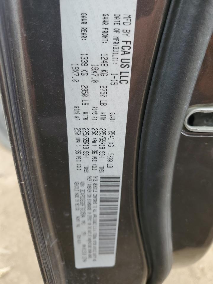 2015 Dodge Journey VIN 3C4PDDEG8FT633504 Copart auction photo, front end damage thumbnail 14