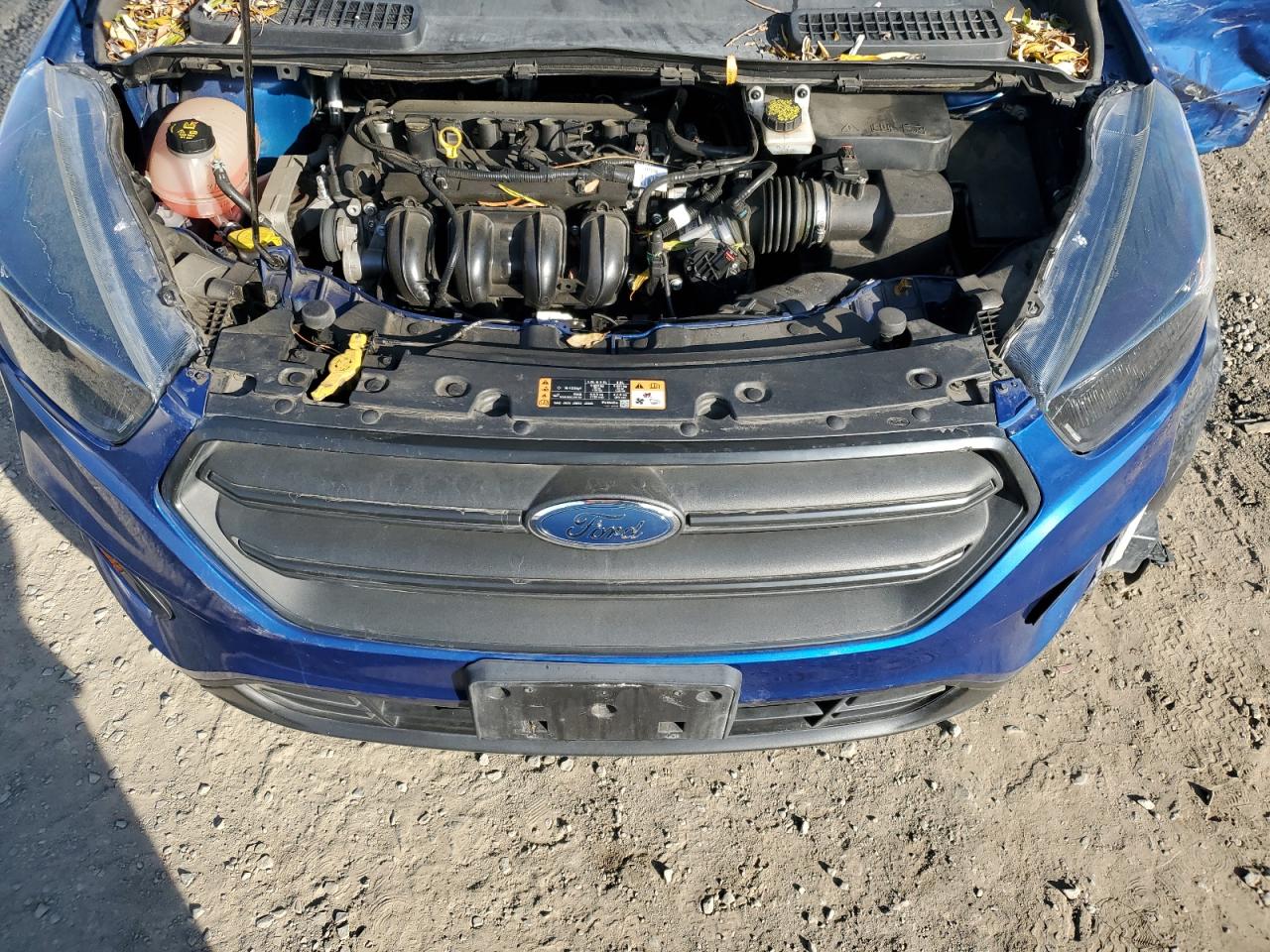 2018 Ford Escape VIN 1FMCU0F70JUD22374 Copart auction photo, side / front end damage thumbnail 13