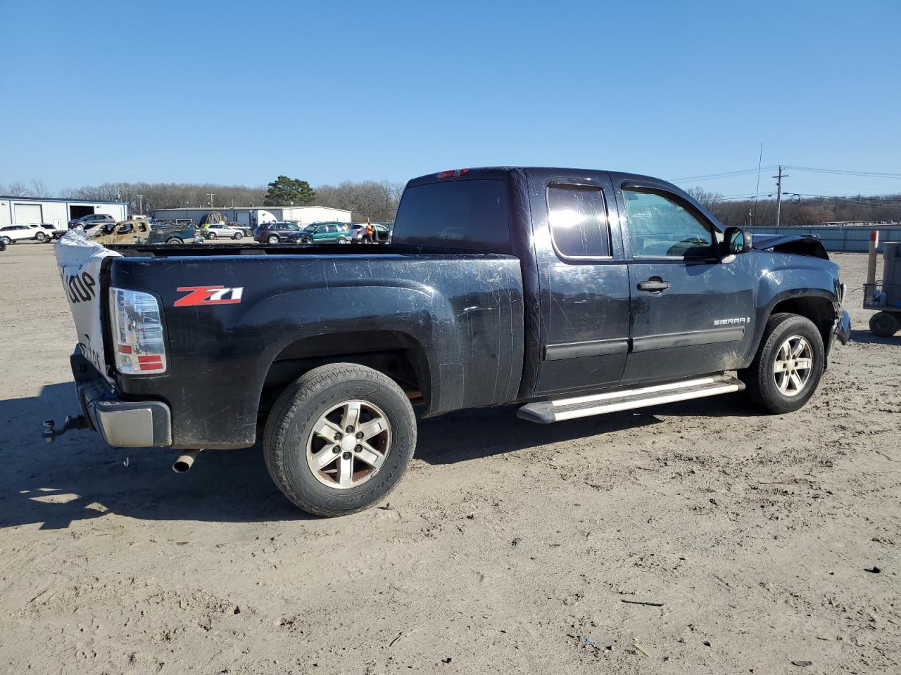 2009 GMC Sierra VIN 1GTEC290X9Z217284 Copart auction photo, front end / rear end damage thumbnail 3