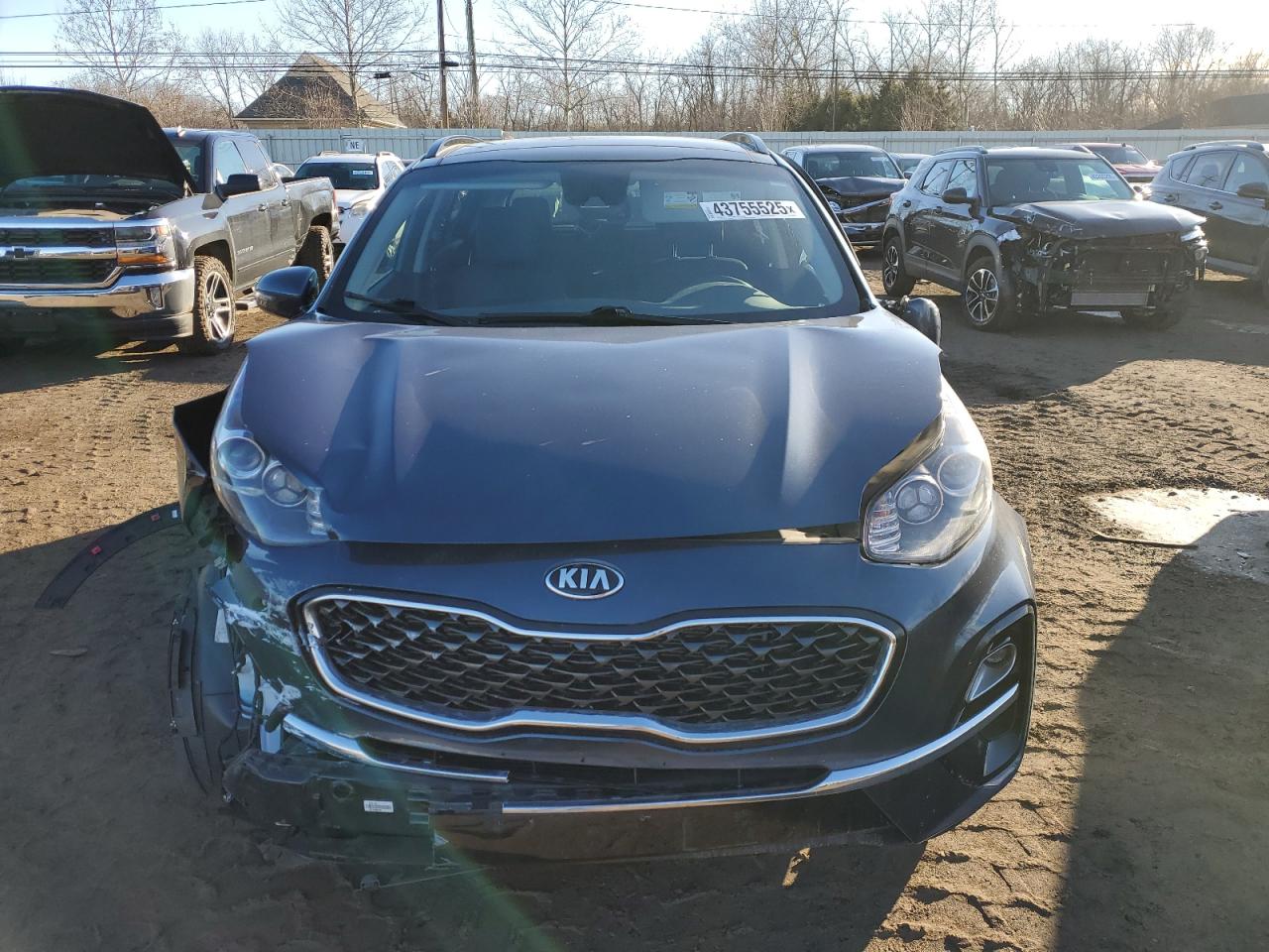 2022 KIA Sportage VIN KNDPNCAC0N7986686 Copart auction photo, front end damage thumbnail 5