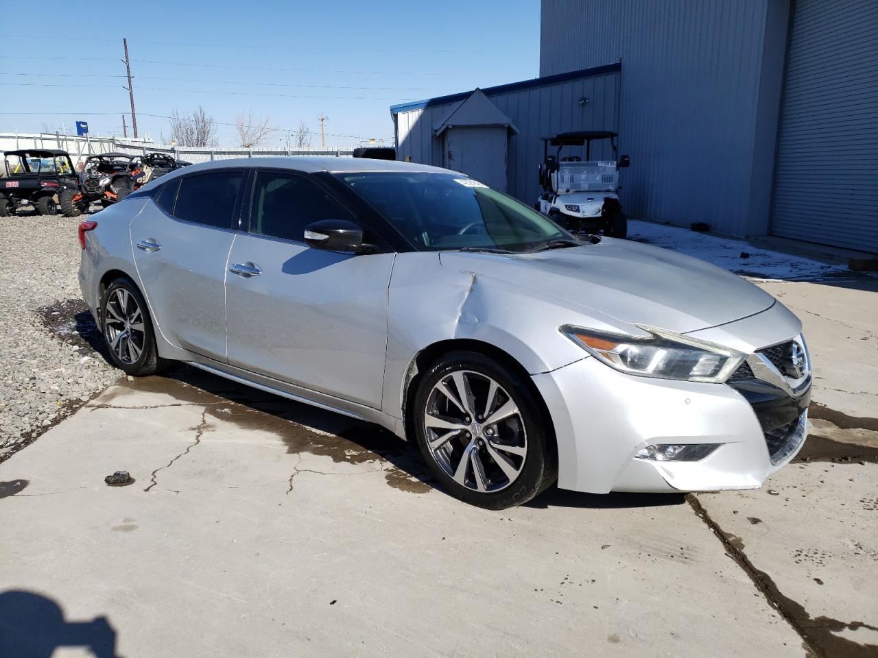 2017 Nissan Maxima VIN 1N4AA6AP7HC403344 Copart auction photo, side / undercarriage damage thumbnail 4