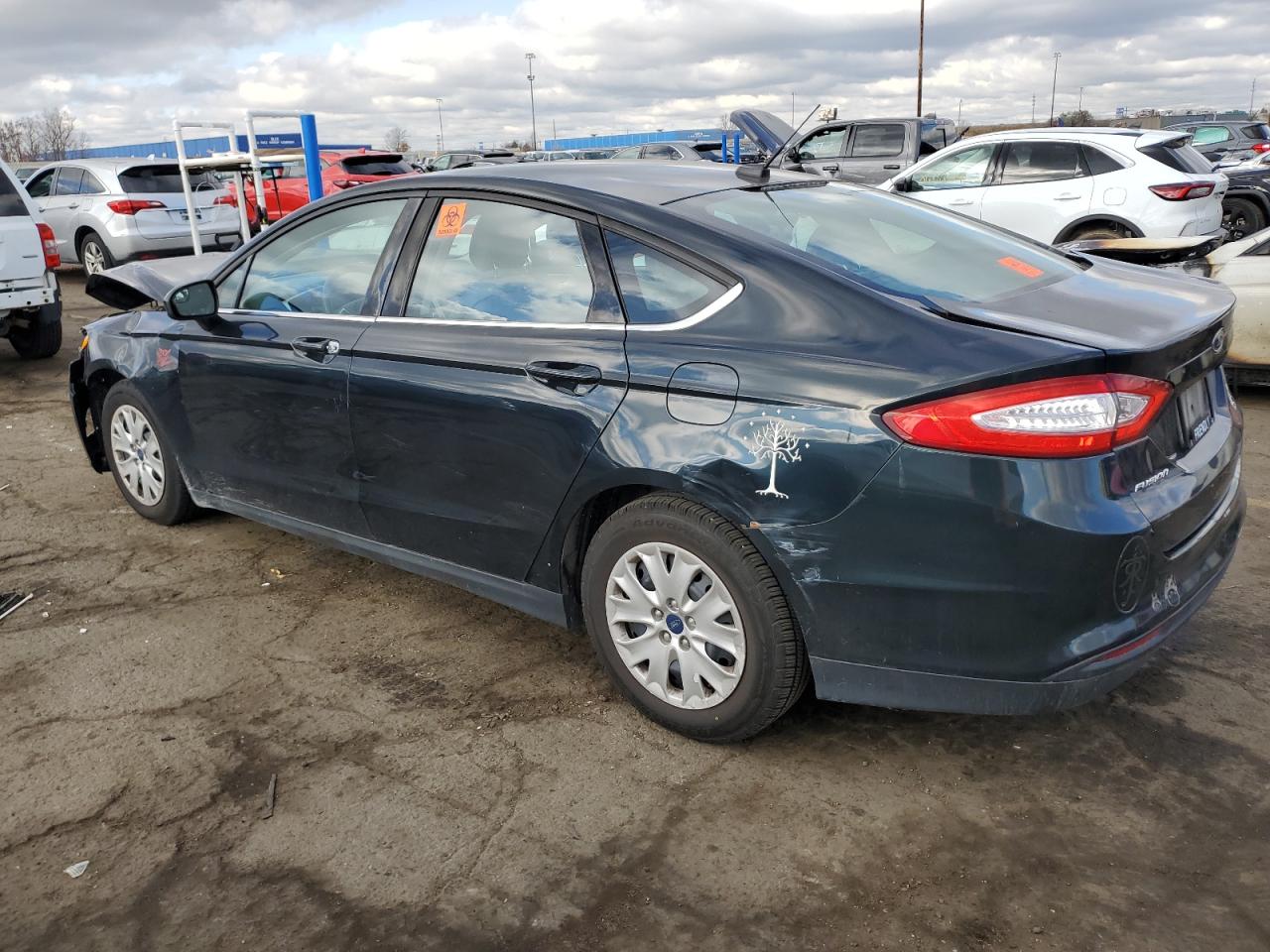 2014 Ford Fusion VIN 3FA6P0G75ER148795 Copart auction photo, front end / rear end damage thumbnail 2