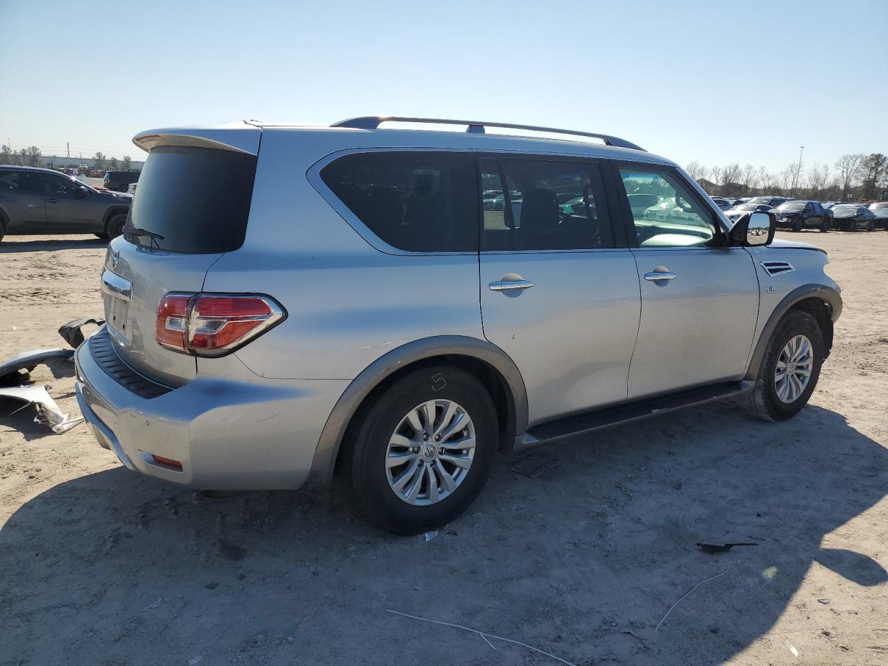 2017 Nissan Armada VIN JN8AY2ND1H9008396 Copart auction photo, front end / minor dent/scratches damage thumbnail 3