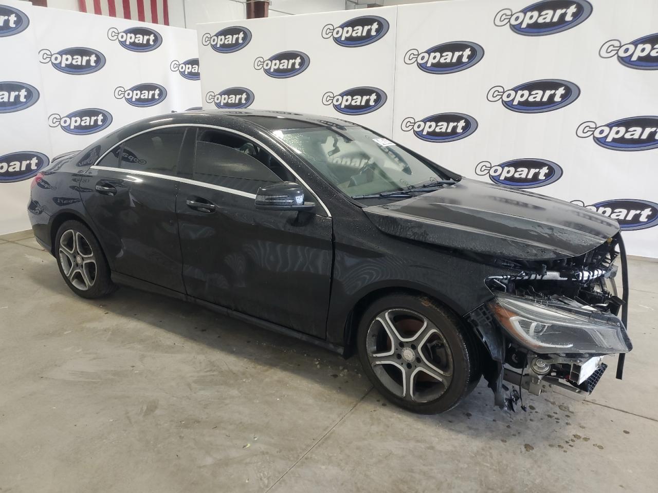 2014 Mercedes-Benz CLA-klasse VIN WDDSJ4EB7EN069663 Copart auction photo, front end damage thumbnail 4