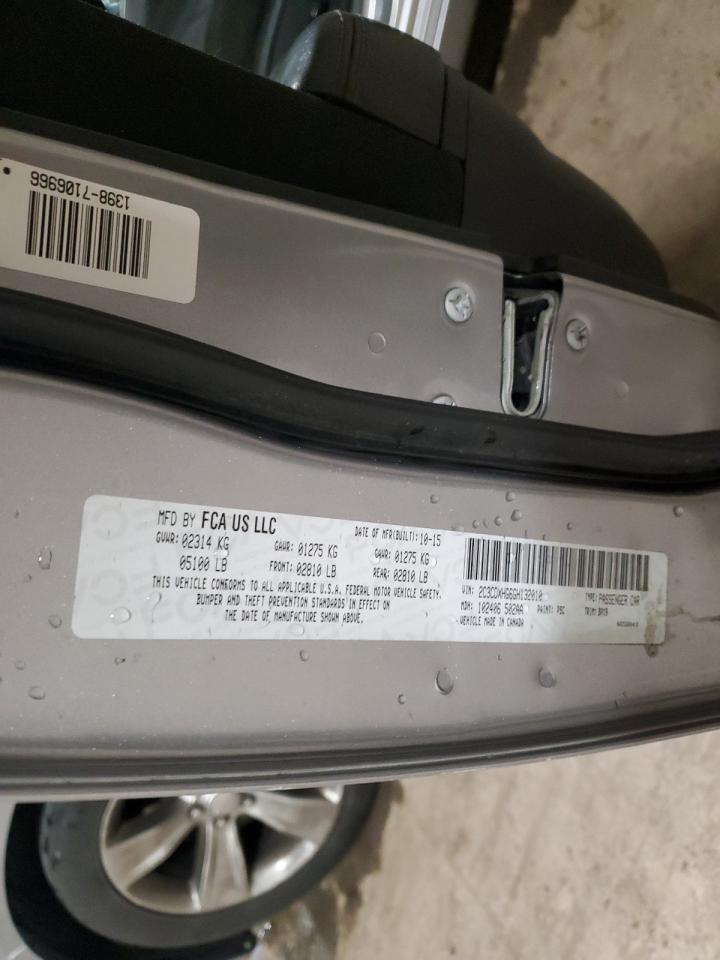 2016 Dodge Charger VIN 2C3CDXHG6GH132010 Copart auction photo, vandalism / side damage thumbnail 12