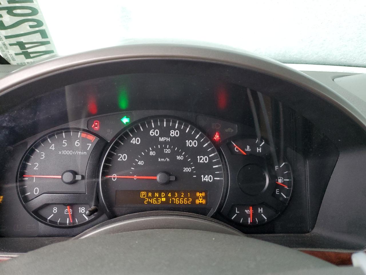 2005 Nissan Armada VIN 5N1AA08B95N723388 Copart auction photo, mechanical / rear end damage thumbnail 9