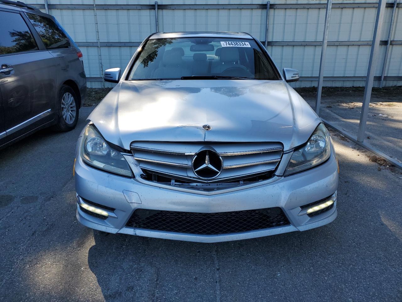 2013 Mercedes-Benz C-klasse VIN WDDGF4HB0DA769811 Copart auction photo, front end damage thumbnail 5