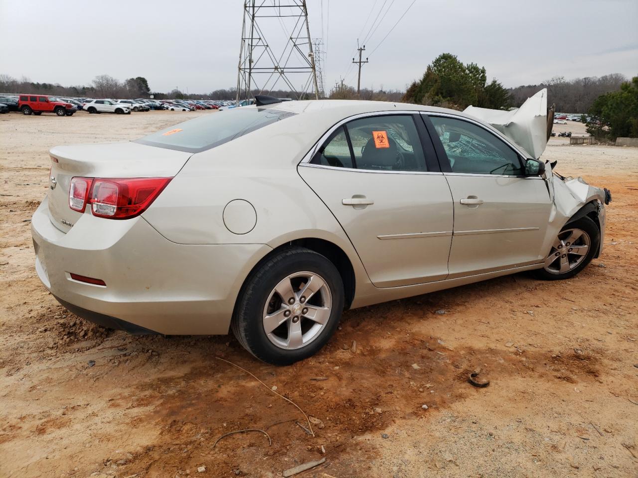 2015 Chevrolet Malibu VIN 1G11B5SL3FF348831 Copart auction photo, front end / side damage thumbnail 3