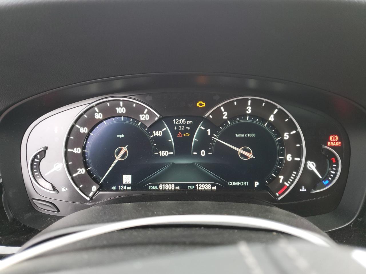 2019 BMW 5er VIN WBAJA7C57KWC78007 Copart auction photo, front end damage thumbnail 9