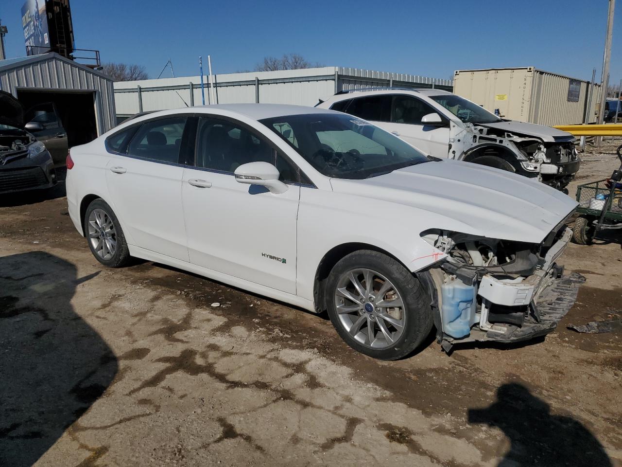 2017 Ford Fusion VIN 3FA6P0LU1HR297043 Copart auction photo, front end damage thumbnail 4