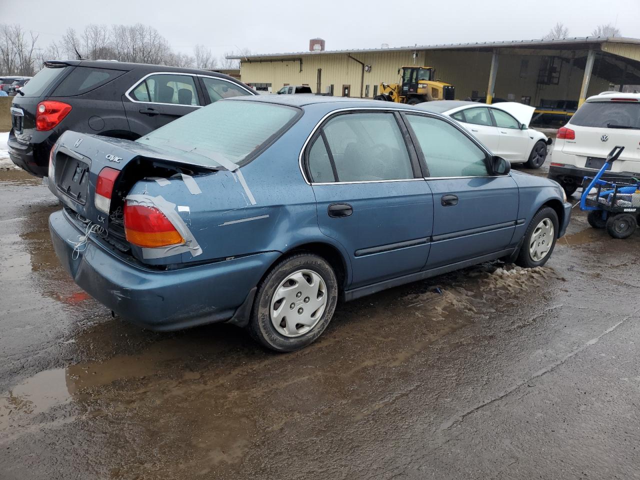 1997 Honda Civic VIN 2HGEJ6678VH521045 Copart auction photo, rear end / front end damage thumbnail 3