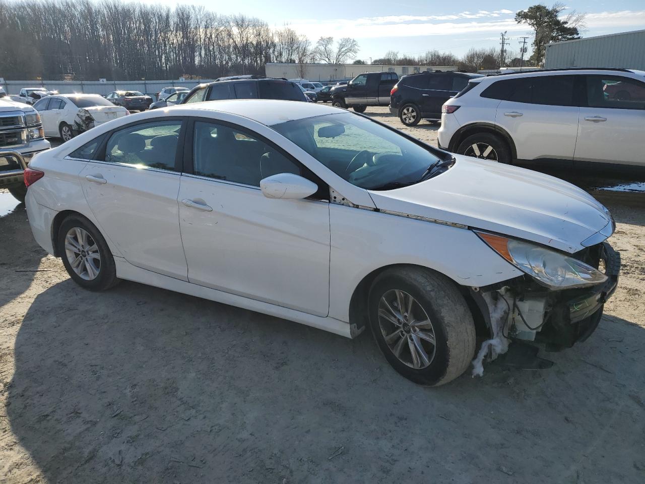 2014 Hyundai Sonata VIN 5NPEB4AC5EH856999 Copart auction photo, front end / minor dent/scratches damage thumbnail 4
