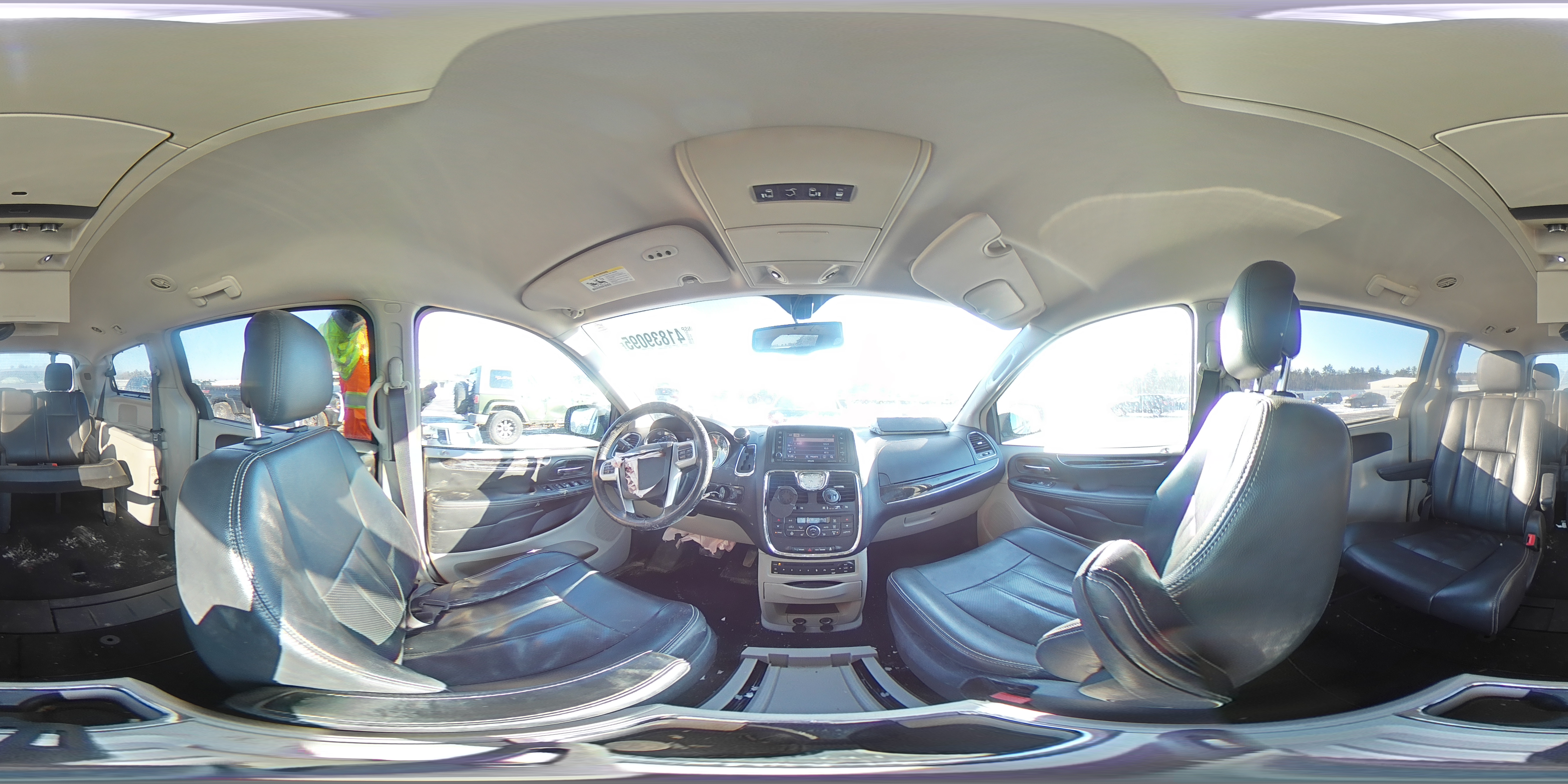 2013 Chrysler Town & Country VIN 2C4RC1CG9DR588425 Copart auction photo, front end / side damage thumbnail 13