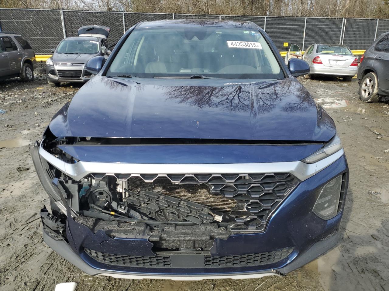 2019 Hyundai Santa Fe VIN 5NMS23AD4KH105875 Copart auction photo, front end damage thumbnail 5