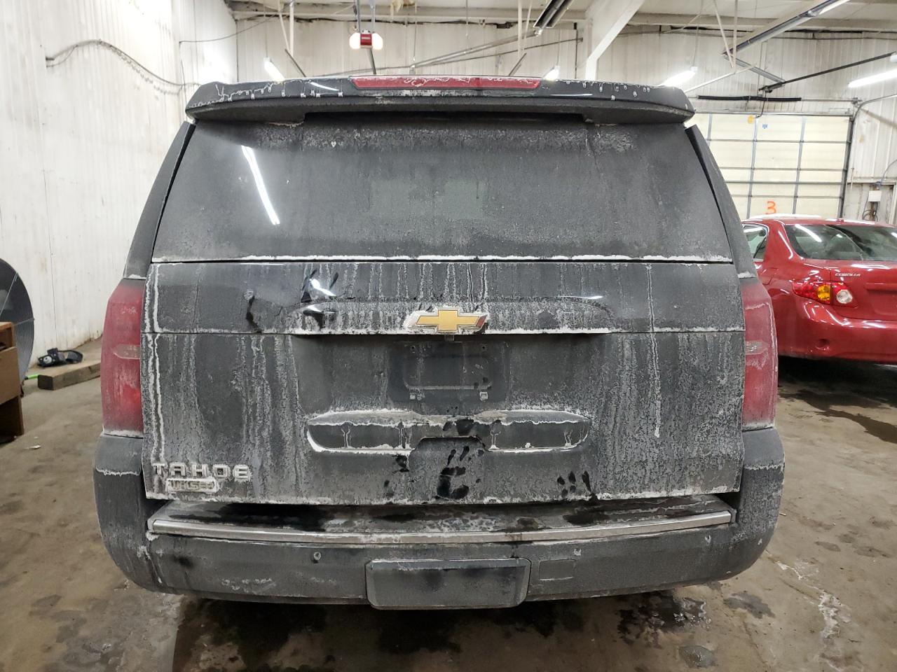 2015 Chevrolet Tahoe VIN 1GNSKCKC4FR580523 Copart auction photo, front end / side damage thumbnail 6