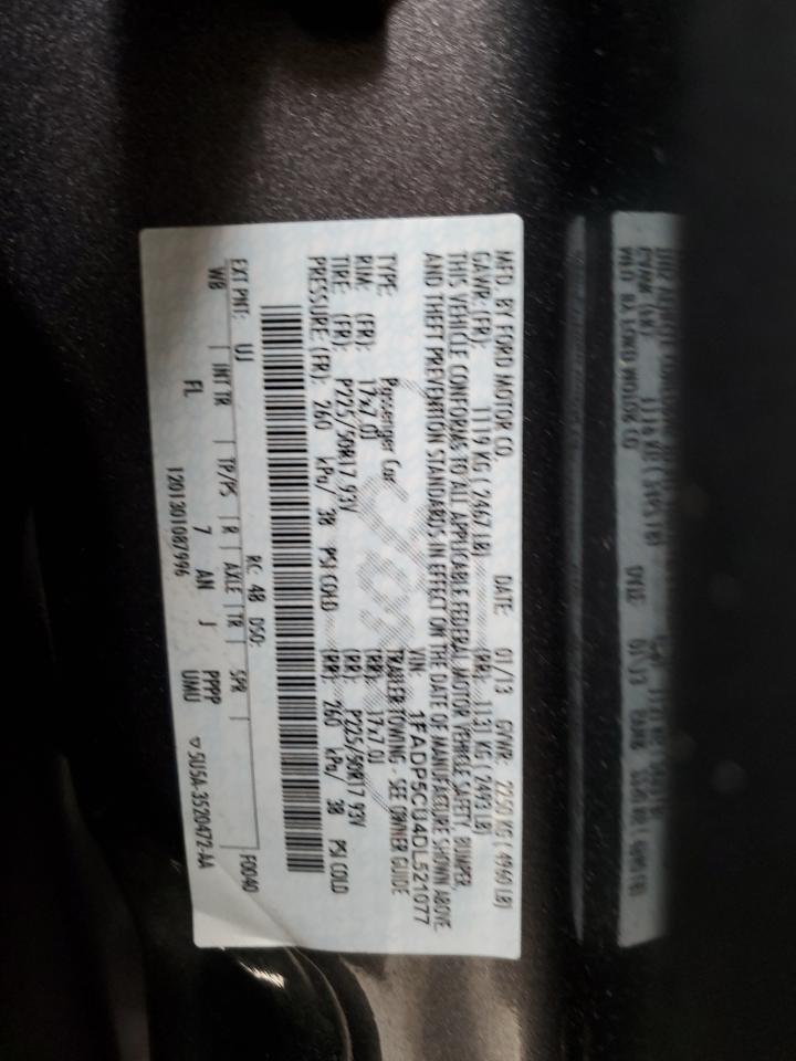 2013 Ford C-MAX VIN 1FADP5CU4DL521077 Copart auction photo, front end damage thumbnail 13