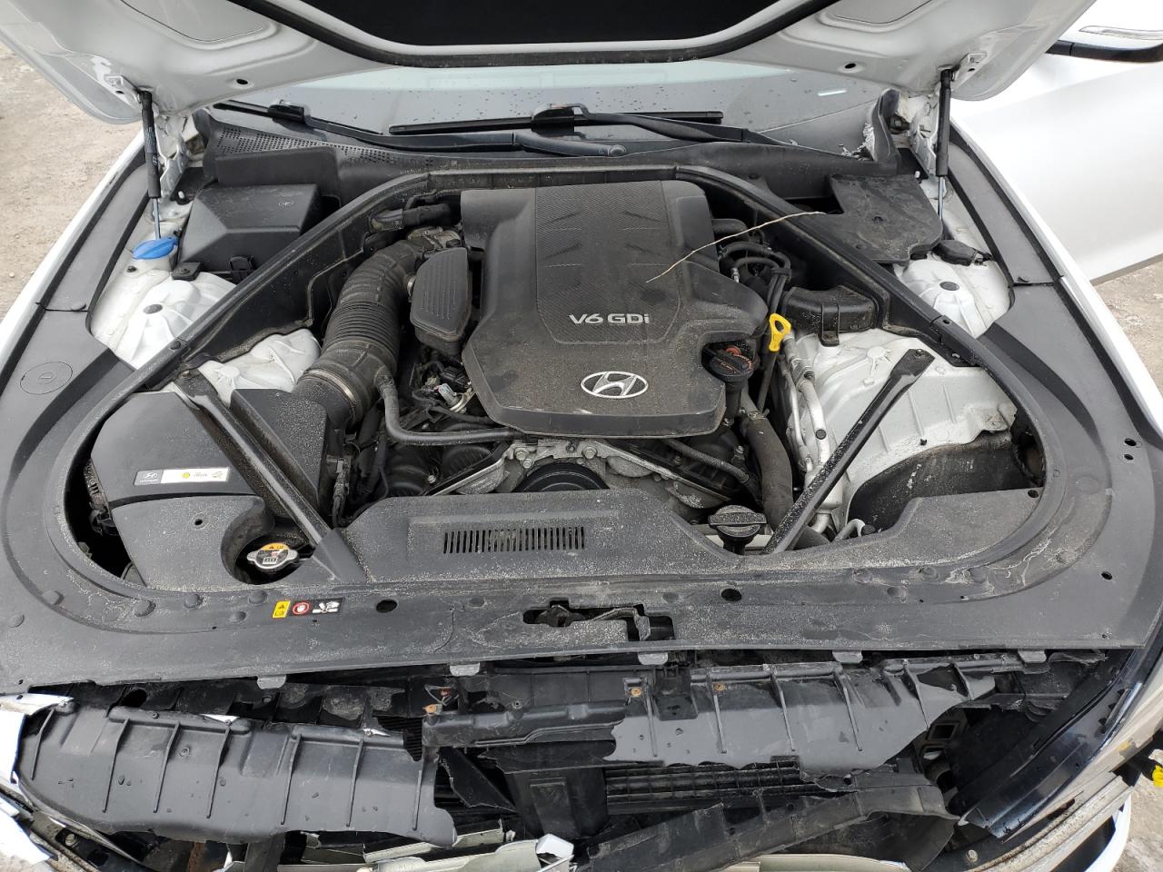 2015 Hyundai Genesis VIN KMHGN4JE2FU099466 Copart auction photo, front end damage thumbnail 11