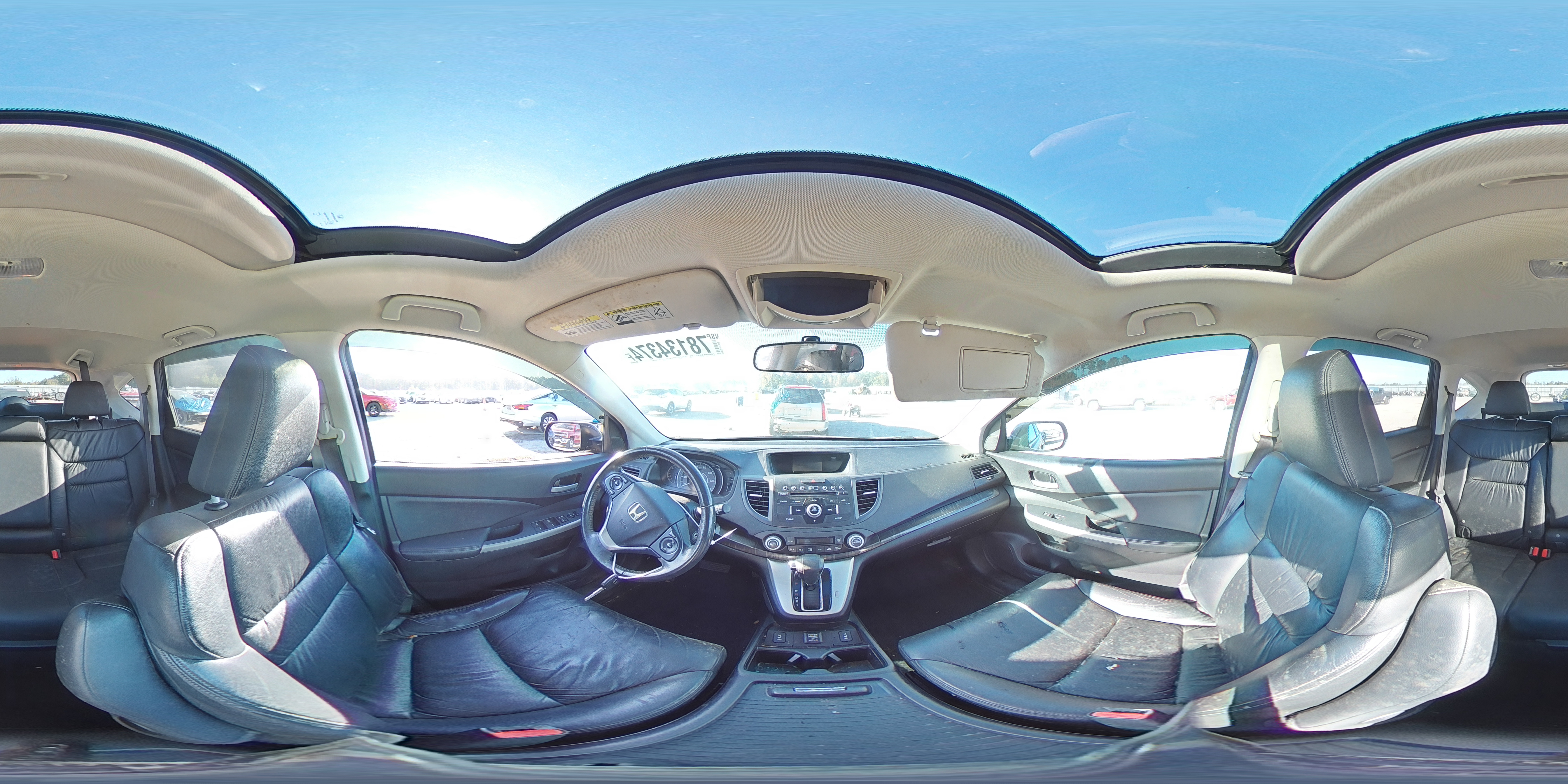 2012 Honda CR-V VIN 2HKRM4H75CH600587 Copart auction photo, water/flood damage thumbnail 14