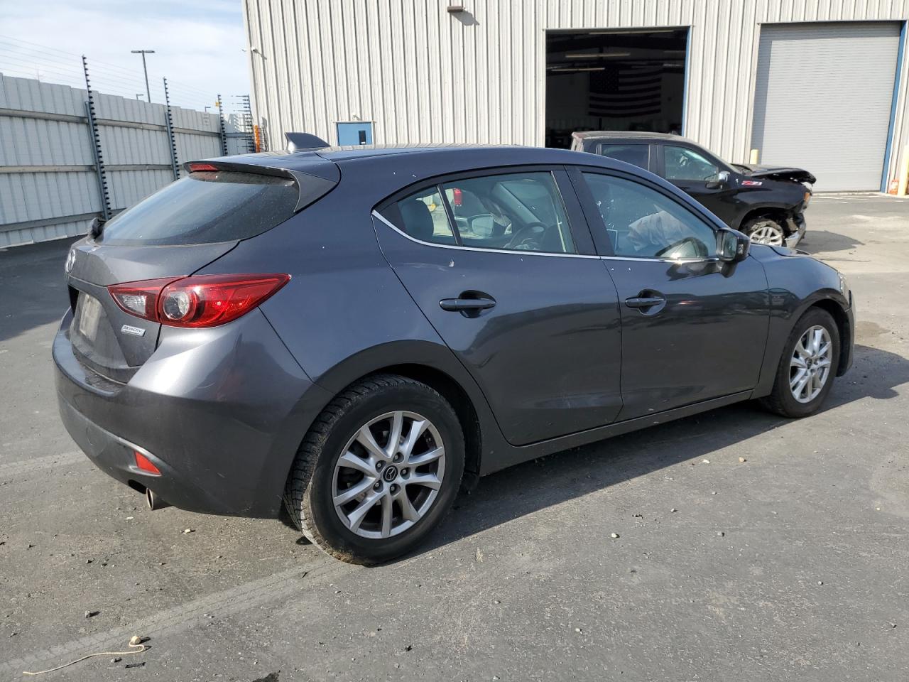 2014 Mazda 3 VIN JM1BM1M79E1109035 Copart auction photo, front end / side damage thumbnail 3