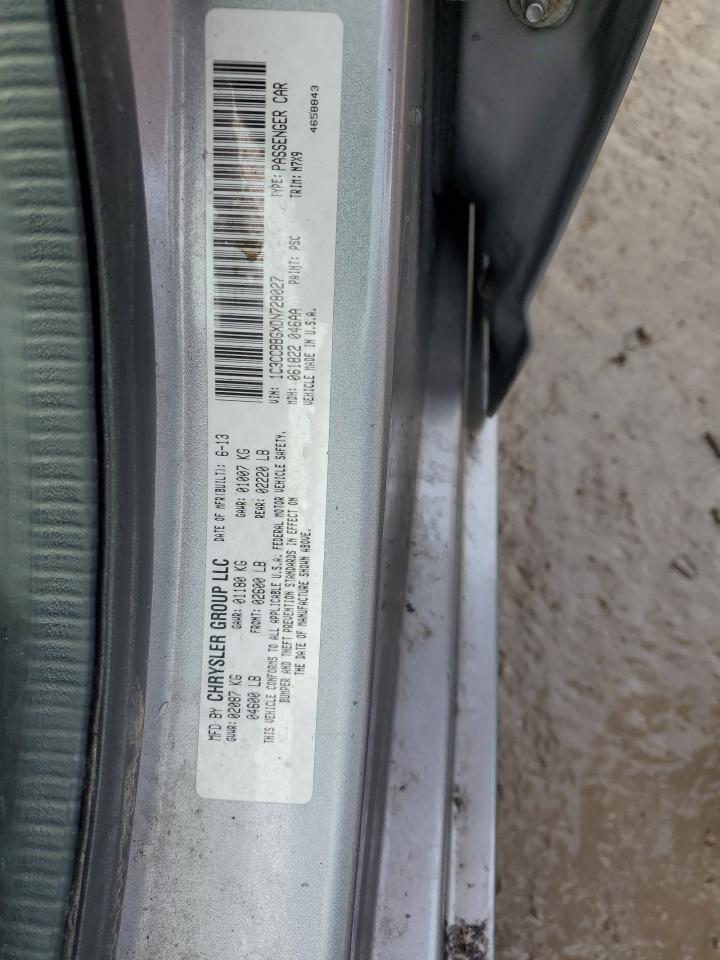 2013 Chrysler 200 VIN 1C3CCBBGXDN728027 Copart auction photo, front end damage thumbnail 12
