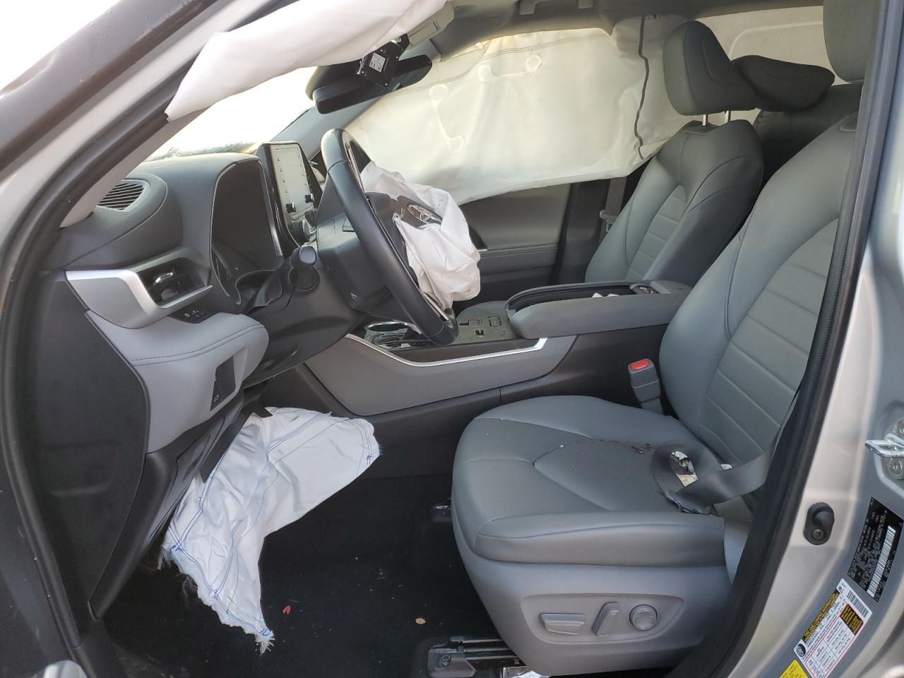 2022 Toyota Highlander VIN 5TDGZRAH2NS550768 Copart auction photo, front end / undercarriage damage thumbnail 7
