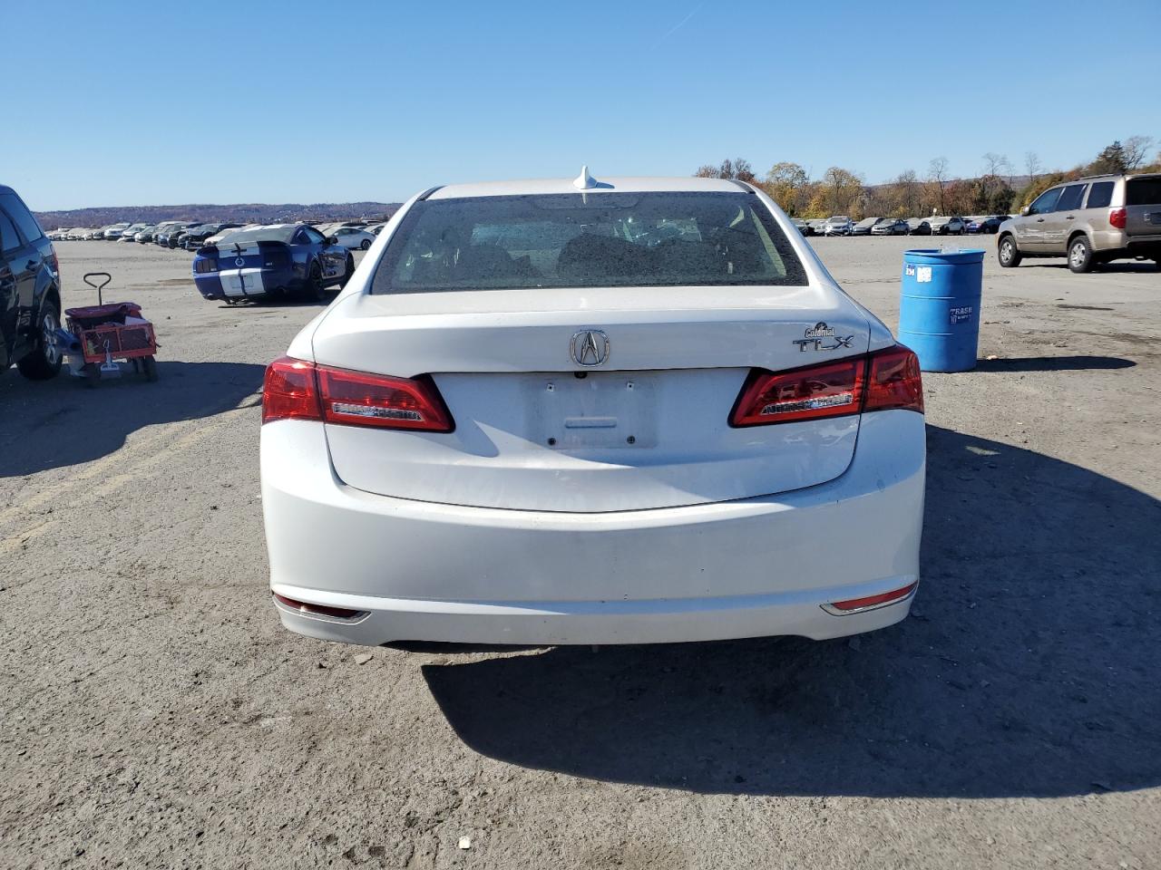2018 Acura TLX VIN 19UUB1F56JA002613 Copart auction photo, front end / side damage thumbnail 6