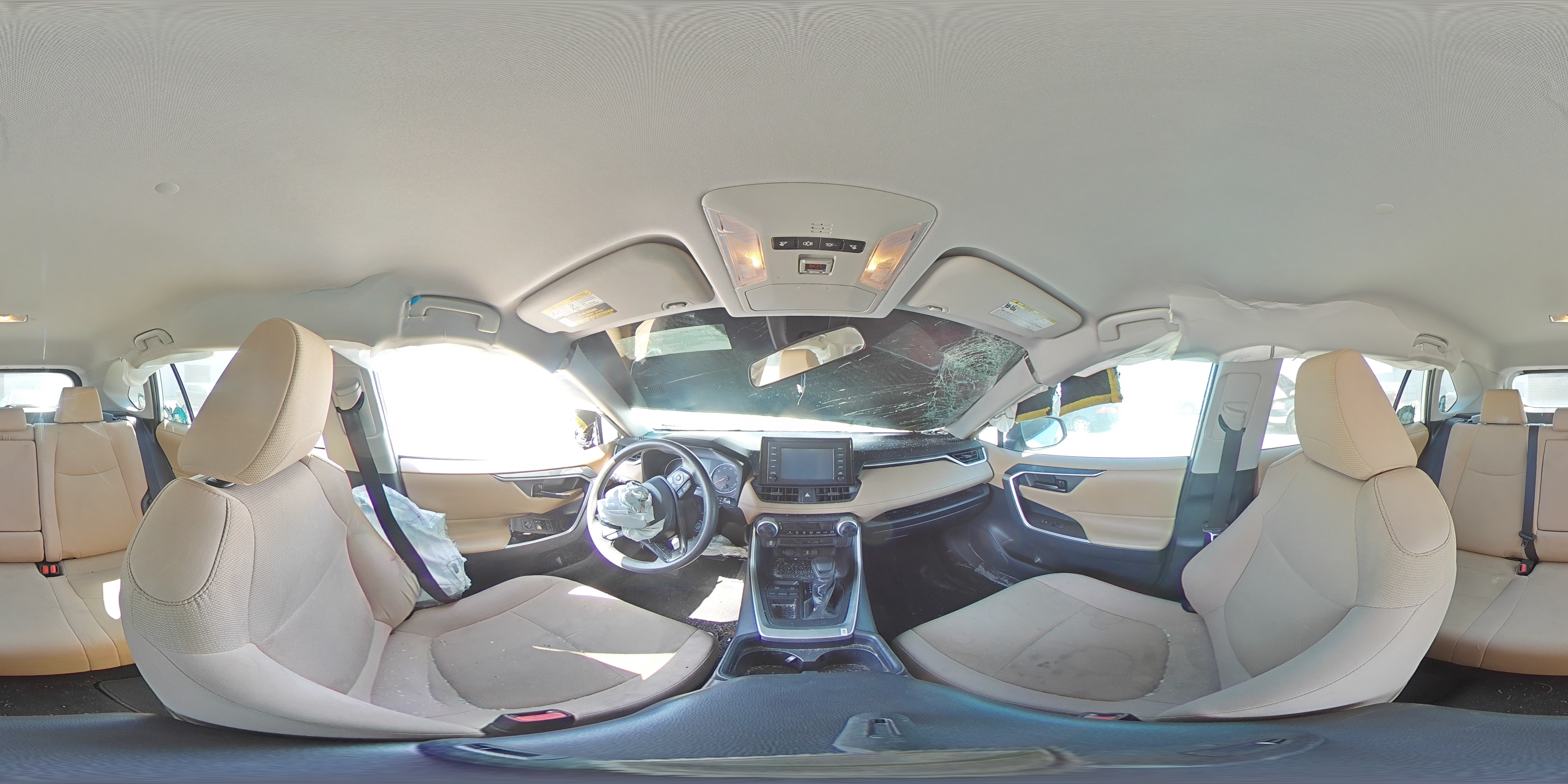 2019 Toyota RAV 4 VIN 2T3H1RFV3KC010920 Copart auction photo, front end / side damage thumbnail 13
