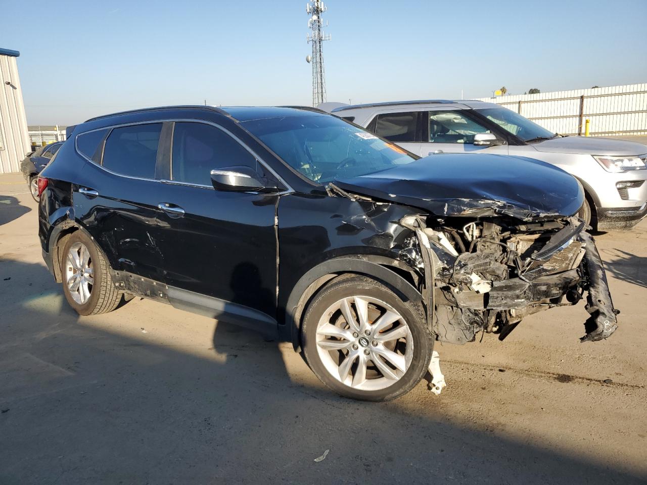 2013 Hyundai Santa Fe VIN 5XYZU3LA9DG114628 Copart auction photo, all over damage thumbnail 4