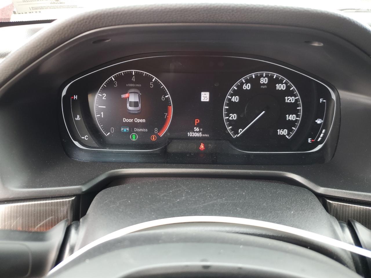 2019 Honda Accord VIN 1HGCV1F39KA088258 Copart auction photo, rear end / minor dent/scratches damage thumbnail 9