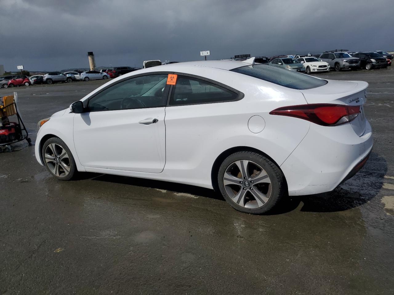2014 Hyundai Elantra VIN KMHDH6AH4EU029286 Copart auction photo, vandalism damage thumbnail 2