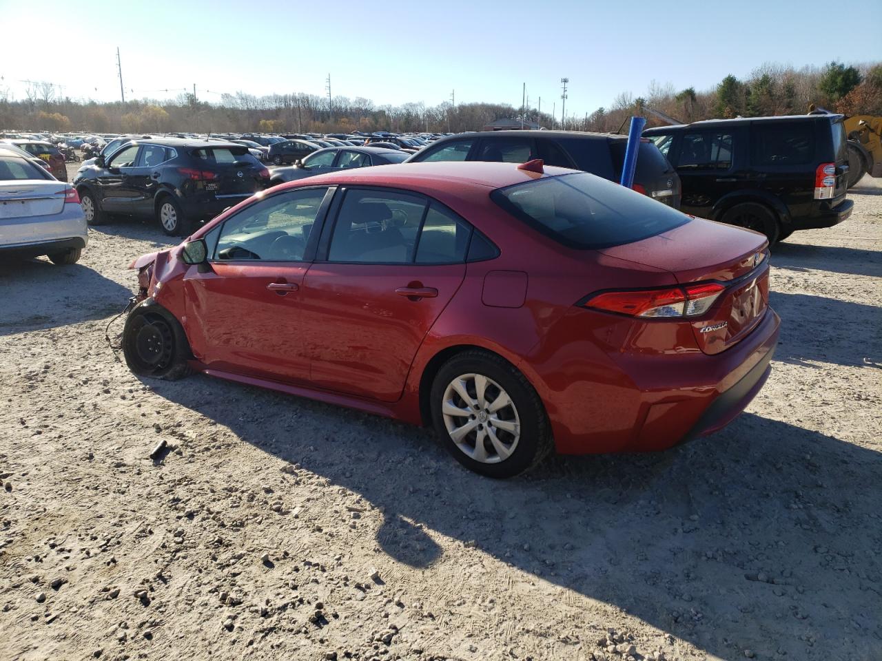 2020 Toyota Corolla VIN JTDEPRAEXLJ076307 Copart auction photo, front end / minor dent/scratches damage thumbnail 2