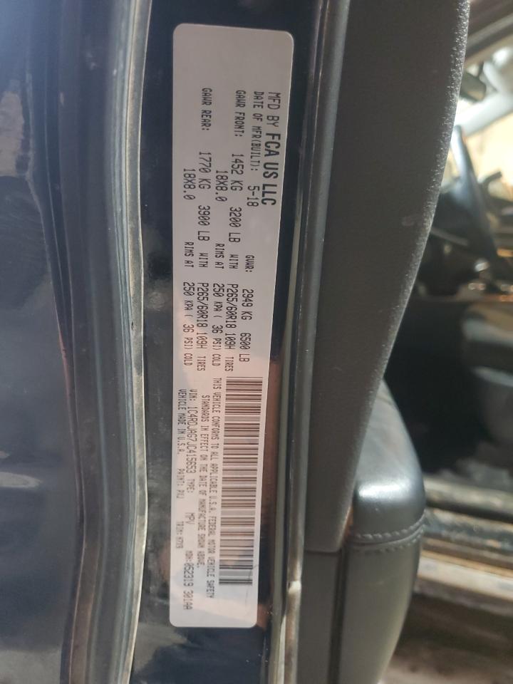 2018 Dodge Durango VIN 1C4RDJAG7JC415653 Copart auction photo, front end damage thumbnail 15