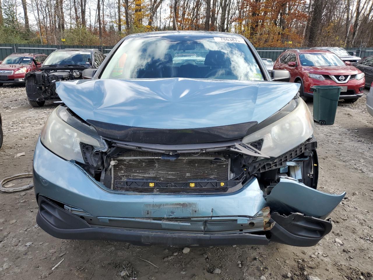 2014 Honda CR-V VIN 5J6RM4H30EL072821 Copart auction photo, front end damage thumbnail 5