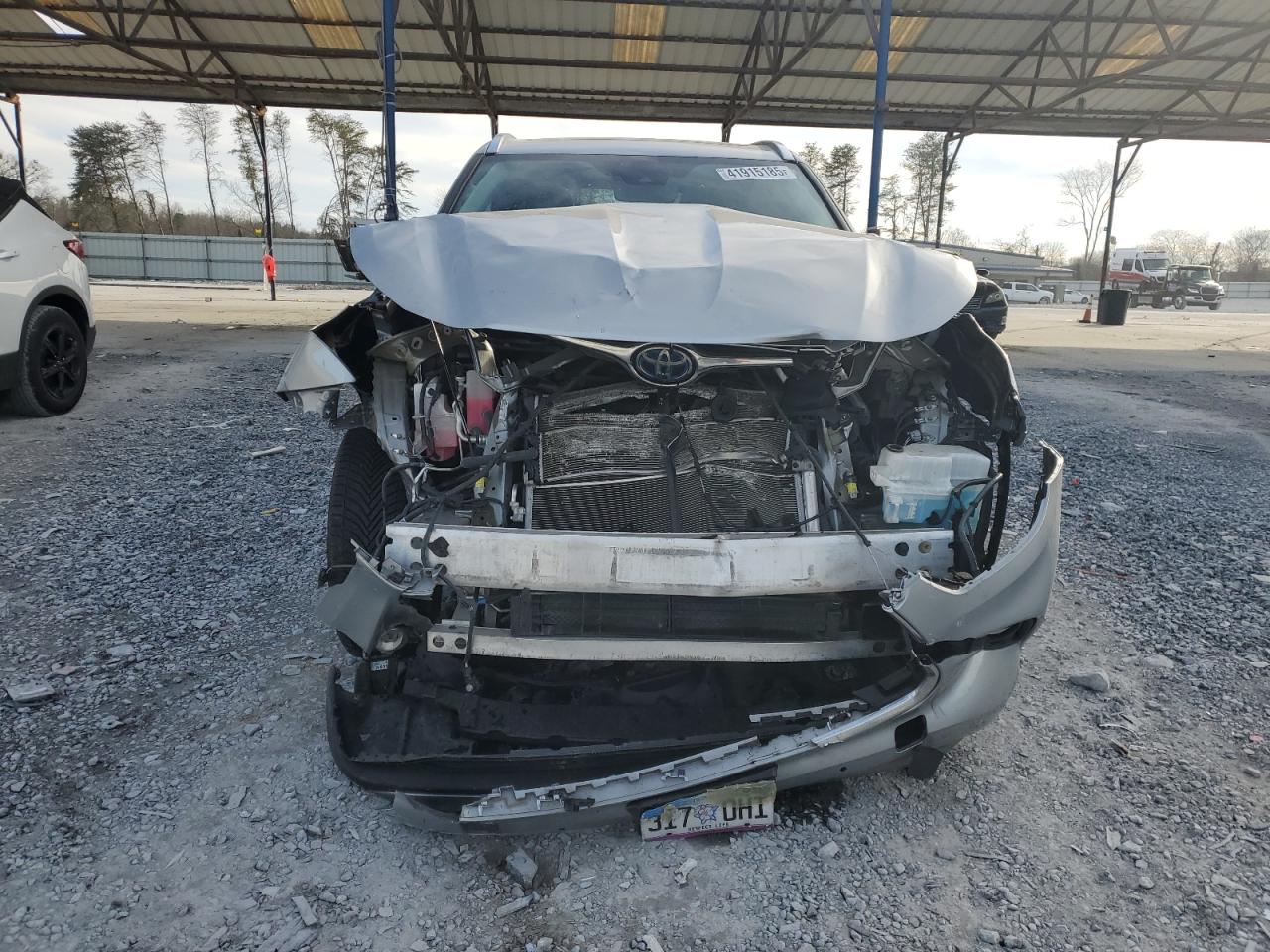 2021 Toyota Highlander VIN 5TDEBRCH8MS056616 Copart auction photo, front end / minor dent/scratches damage thumbnail 5
