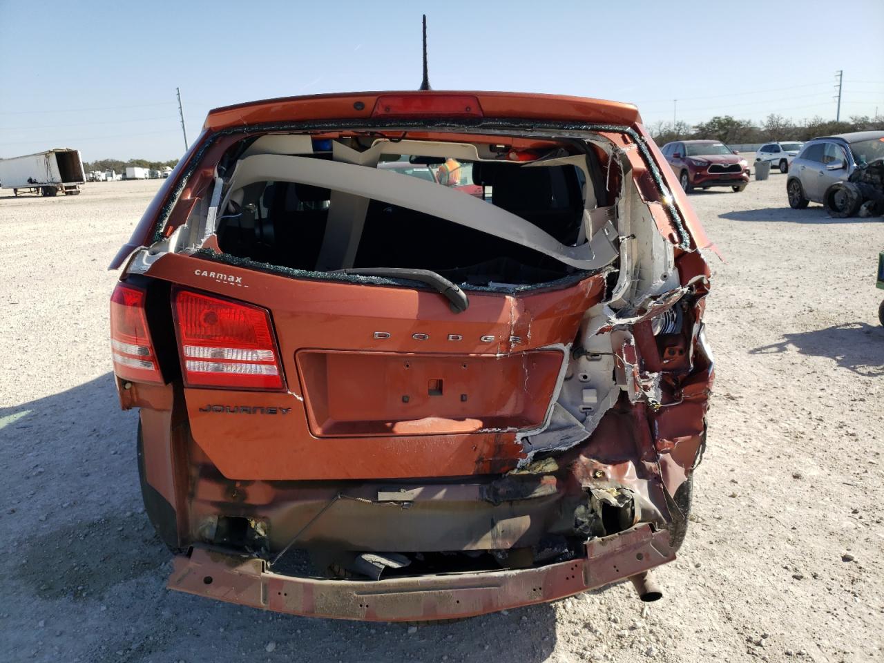 2013 Dodge Journey VIN 3C4PDCAB8DT723821 Copart auction photo, rear end damage thumbnail 6