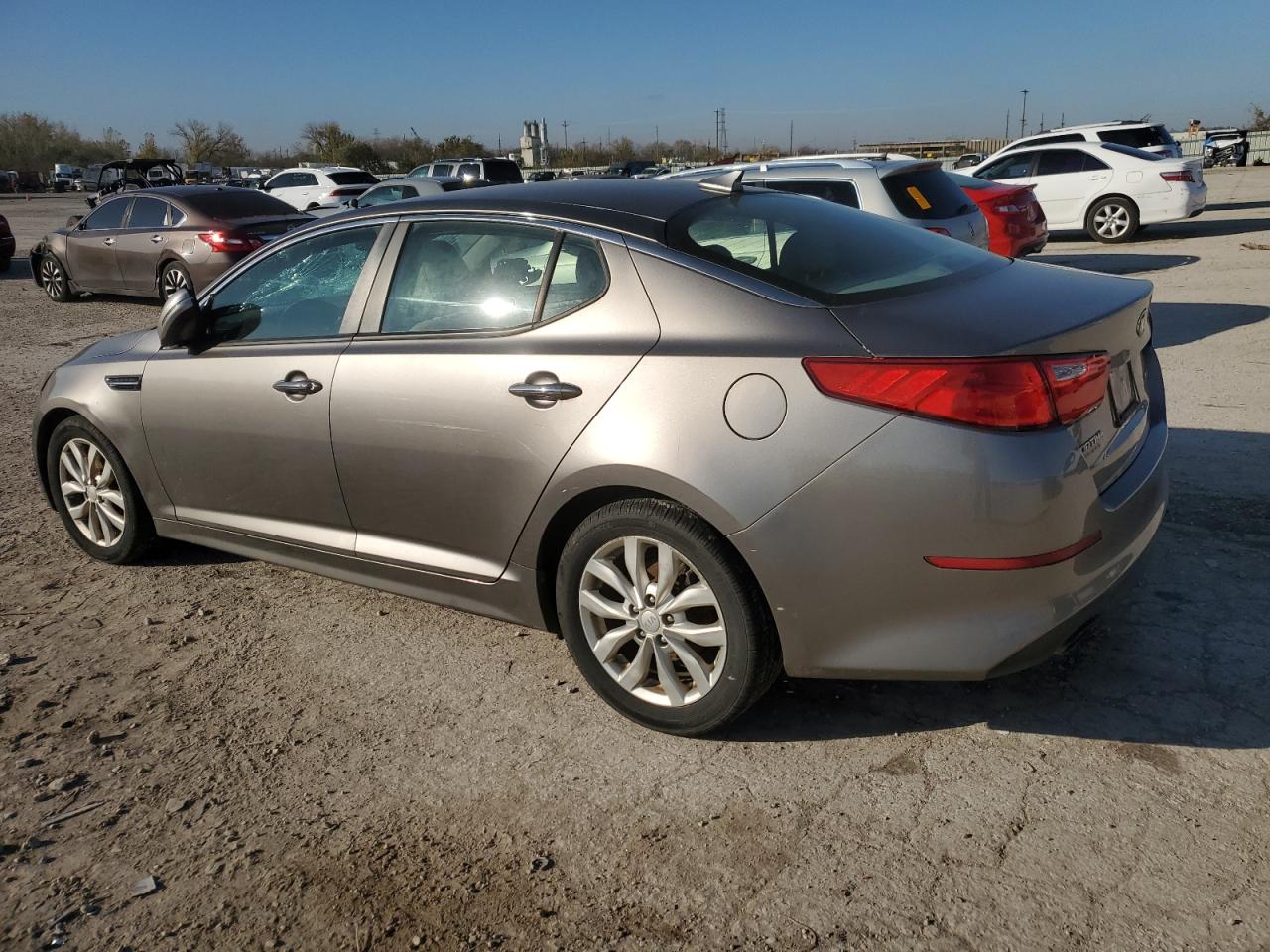 2015 KIA Optima VIN 5XXGN4A77FG378035 Copart auction photo, top/roof damage thumbnail 2