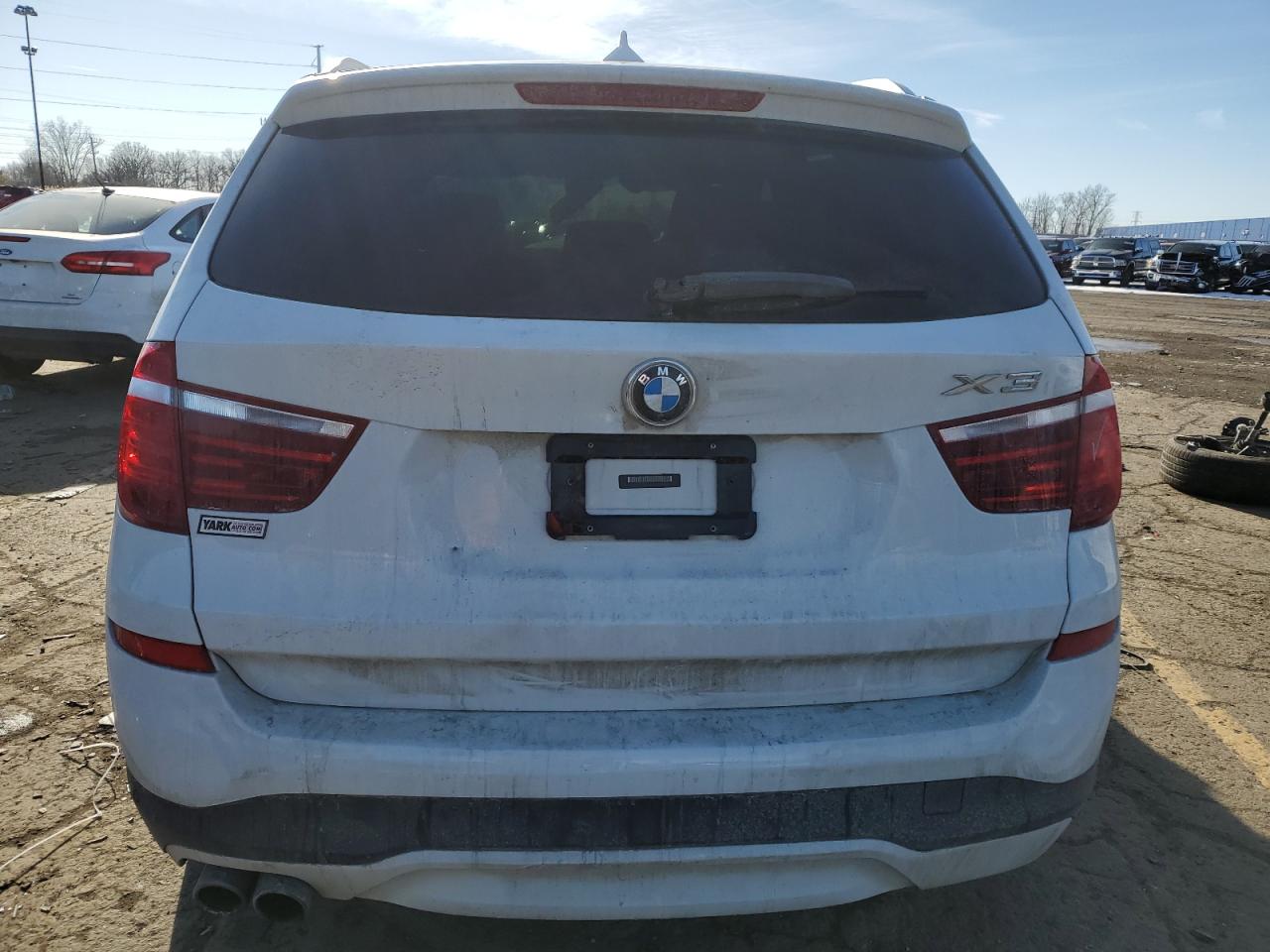 2016 BMW X3 VIN 5UXWX9C56G0D69099 Copart auction photo, front end damage thumbnail 6